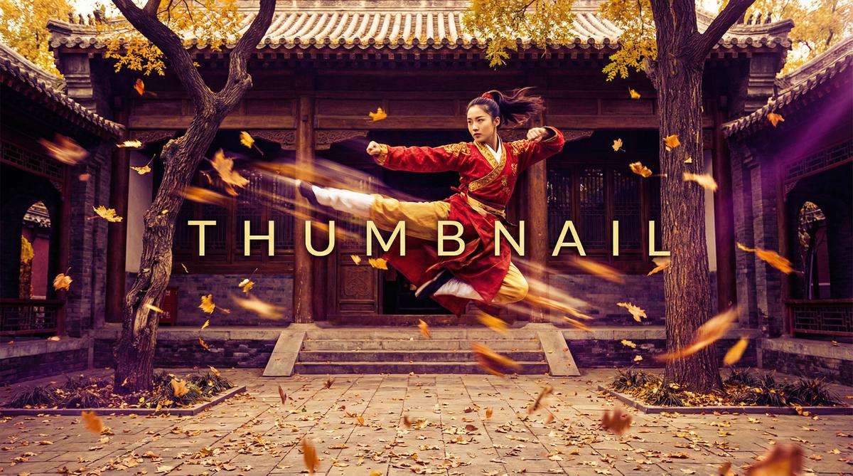 网红主播武术动作短片